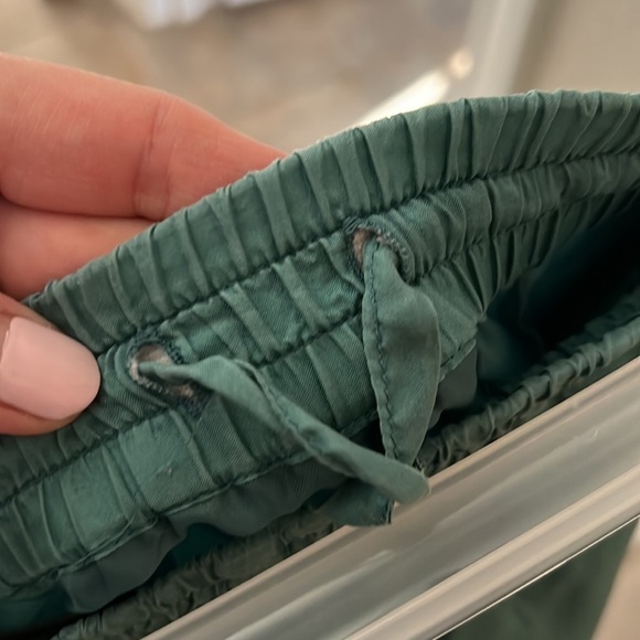 Abvien 100% Silk Women’s Windbreaker Jogger Pants sz S Sage Green. Vintage. - Picture 6 of 9